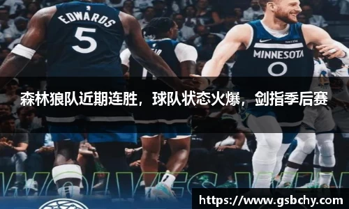 森林狼队近期连胜，球队状态火爆，剑指季后赛